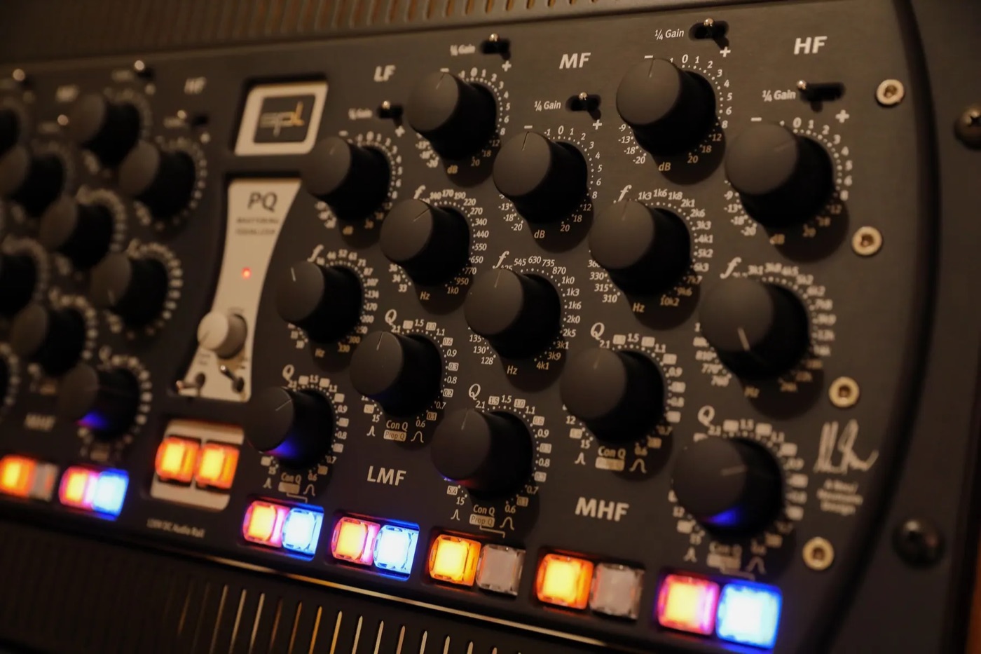 SPL PQ mastering equalizer in the Kirin Mastering analog chain